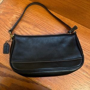 Coach brown mini purse/wristlet